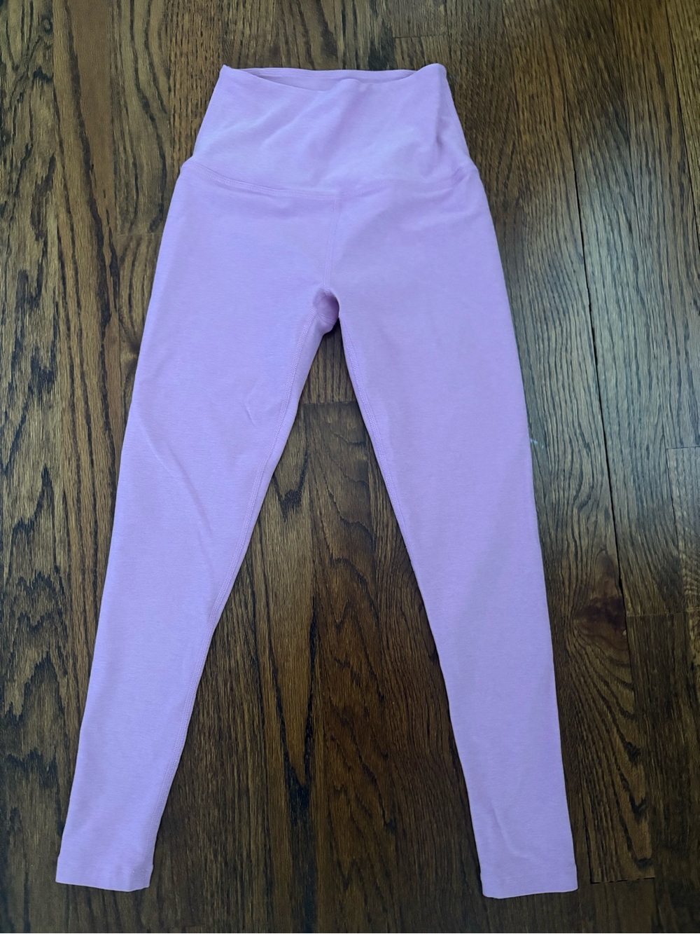 Beyond Yoga Heathered Pink Leggings